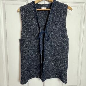 Wool & Silk Knit Sweater Vest